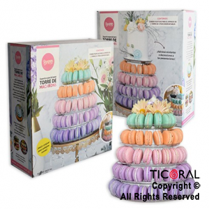 SOPORTE PLASTICO TORRE MACARONS